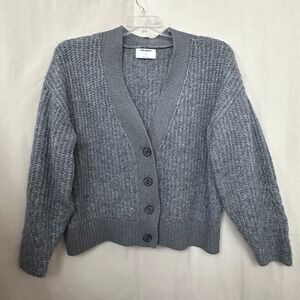 Old Navy Cozy Shaker Cardigan Sweater Chunky‎ Knit Womens M Buttons Grandpa Boxy